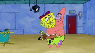 Spongebob and Patrick Hug